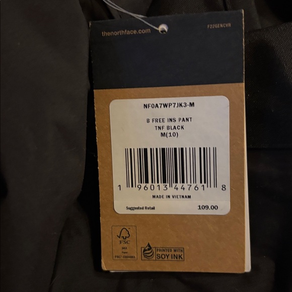 NORTH FACE FREEDOM Snow/Ski INSULATED PANTS BOYS in Black - Picture 14 of 16